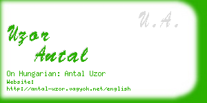 uzor antal business card